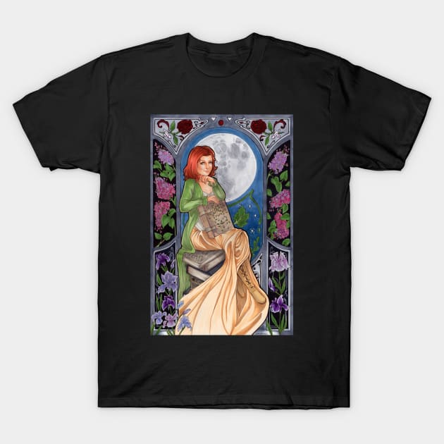 Willow Art Nouveau T-Shirt by Ranefea